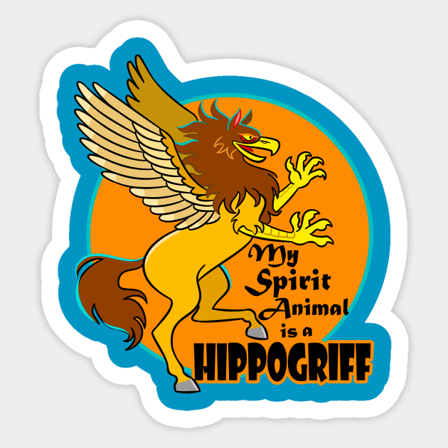 Spirit Animal Hippogriff Sticker by Toonicorn